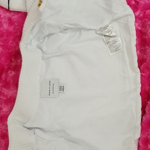 JANIE AND JACK BABY QUILTED JACKET IN WHITE SIZE 6 TO 12 MONTHS - Picture 6 of 8
